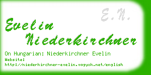 evelin niederkirchner business card